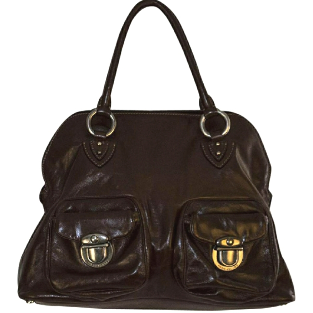 Marc Jacobs dark brown leather shoulder bag